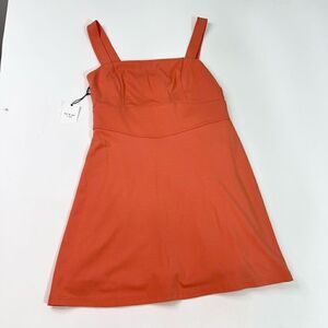 Ali & Jay Mini Dress Womens XL Orange Up Buttercup Colorado Blvd Ponte NWT